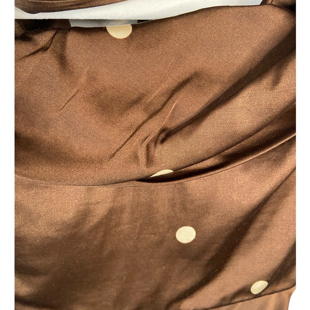 LPA Luisa Midi Dress Satin Polka Dot Retro Glam Formal Party Hoco Statement XXS - Picture 7 of 10